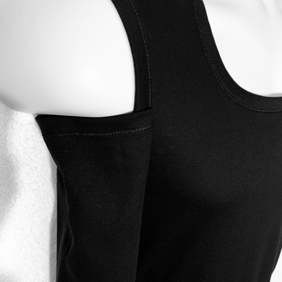 New Helmut Lang Black Long Sleeve Cut Out Top - Picture 3 of 6